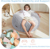 Bean Bag Chair Bed for Kids, Convertible Bean Bag Folds from Lazy Chair to Floor Mattress Bed