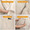 Giant Convertible Bean Bag Chair Extra Large Size With Memory Foam Filler, Folds From Chair To Mattress