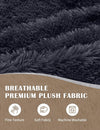 Giant Convertible Bean Bag Chair 6ft Size With Memory Foam Filler, Folds From Chair To Mattress- Light Black