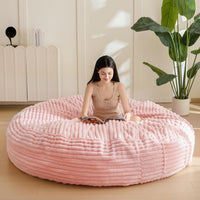 Giant Bean Bag Chair 6 Feet Liner Pattern With Filler - Grey