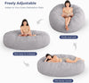 Giant Bean Bag Chair 6 Feet Fluffy and Large With Filler