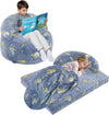 Bean Bag Chair Bed for Kids, Convertible Fairy and Dinosaur Bean Bag Folds from Lazy Chair to Floor Mattress Bed