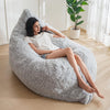 3 in 1 Bean Bag Chair, Giant Bean Bag Sofa Bed, Floor Mattress with High-Density Foam Filling, Bean Bag Chair for Adult