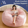 Giant Bean Bag Chair 6 Feet Liner Pattern With Filler - Grey