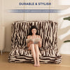 Giant Bean Bag Chair Bed for Adults, Convertible Beanbag Folds from Lazy Chair to Floor Mattress Bed