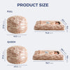 Giant Bean Bag Chair Bed for Adults, Convertible Beanbag Folds from Lazy Chair to Floor Mattress Bed