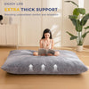 3 in 1 Bean Bag Chair, Giant Bean Bag Sofa Bed, Floor Mattress with High-Density Foam Filling, Bean Bag Chair for Adult
