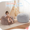 Bean Bag Chair Bed for Kids, Convertible Bean Bag Folds from Lazy Chair to Floor Mattress Bed