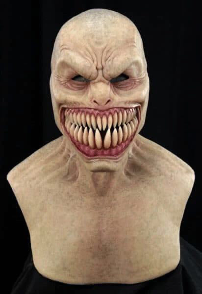 Old man mask white hair white beard headgear halloween - BRANDNMART