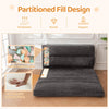 Giant Bean Bag Chair & Bed – Foldable Bean Bag Couch for Adults with Removable Faux Fur Cover