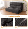 Giant Bean Bag Chair & Bed – Foldable Bean Bag Couch for Adults with Removable Faux Fur Cover