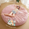 Giant Bean Bag Chair 6 Feet Liner Pattern With Filler - Grey