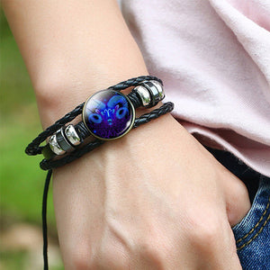 Zodiac Constellation Bracelet Braided Design Bracelet For Men Women Kids - BRANDNMART