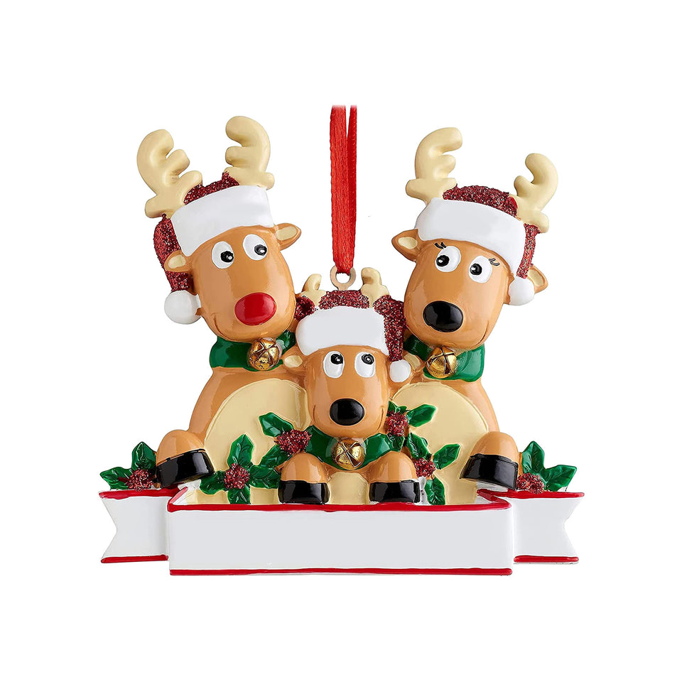 Christmas Reindeer Family Cute Home Pendant