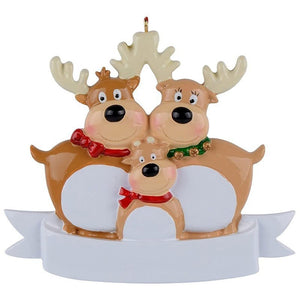 Christmas Reindeer Family Cute Home Pendant