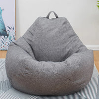 4ft Large Linen Bean Bag Chair (Fillers are Included)
