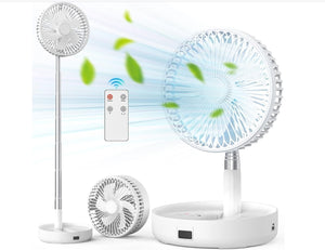 Folding Telescopic Fan with 3 Fan Speed - BRANDNMART