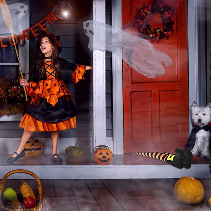 Halloween Creative Art Decoration Prosthesis Witch Leg Garden Decoration - BRANDNMART
