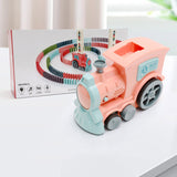 Domino Train Toys Baby Toys Car Puzzle Automatic Release Licensing Electric Building Blocks Train Toy - BRANDNMART