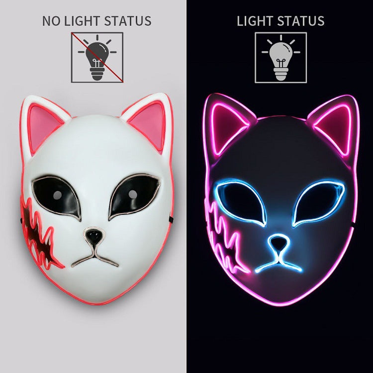 Luminous Line LED Cat Face Mask - BRANDNMART