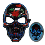 Halloween Skeleton LED Glow Scary Mask - BRANDNMART