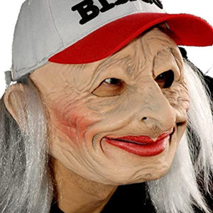 Halloween Granny Mask Latex Headgear Wig Mask - BRANDNMART