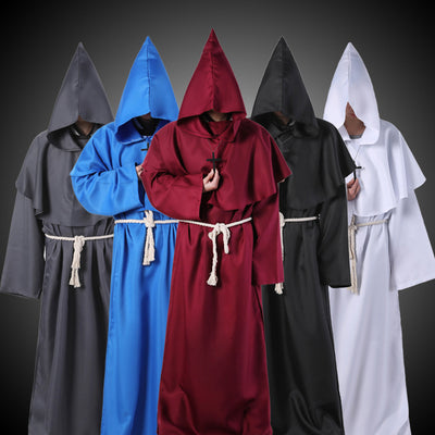 Halloween Costume Medieval Friar Wizard Costume - BRANDNMART