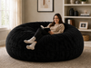 7-Foot Giant Bean Bag Chair + 80 lb Premium Filling Included