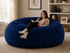 7-Foot Giant Bean Bag Chair + 80 lb Premium Filling Included