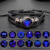 Zodiac Constellation Bracelet Braided Design Bracelet For Men Women Kids - BRANDNMART