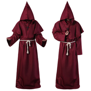 Halloween Costume Medieval Friar Wizard Costume - BRANDNMART