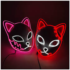 Luminous Line LED Cat Face Mask - BRANDNMART