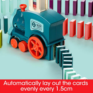 Domino Train Toys Baby Toys Car Puzzle Automatic Release Licensing Electric Building Blocks Train Toy - BRANDNMART