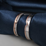 925 Sterling Silver Romantic Couple Rings For Men And Women - BRANDNMART