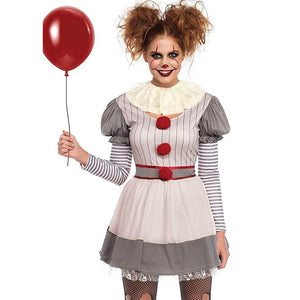 Halloween Movie Cosplay  European And American Horror Thriller Clown Costume - BRANDNMART