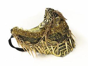 Skull Punk Rivets Performance Mask Halloween Mask - BRANDNMART