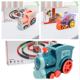 Domino Train Toys Baby Toys Car Puzzle Automatic Release Licensing Electric Building Blocks Train Toy - BRANDNMART