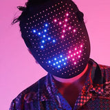 Led Mask Gesture Sensing With 50 Pattern Halloween Cosplay - BRANDNMART