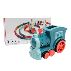 Domino Train Toys Baby Toys Car Puzzle Automatic Release Licensing Electric Building Blocks Train Toy - BRANDNMART