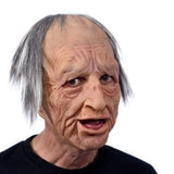 Halloween Granny Mask Latex Headgear Wig Mask - BRANDNMART