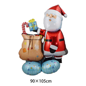 Standing Santa Claus Reindeer Christmas Tree Giant Balloon