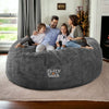Giant 6ft Fur Bean Bag Round ( Fillers are included- Complete Set)