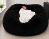 7FT Giant Bean Bag Chair for Adults – Luxury Faux Fur Bean Bag with Filler | BrandnMart