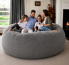 7FT Giant Bean Bag Chair for Adults – Luxury Faux Fur Bean Bag with Filler | BrandnMart