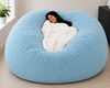 7FT Giant Bean Bag Chair for Adults – Luxury Faux Fur Bean Bag with Filler | BrandnMart