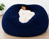 7FT Giant Bean Bag Chair for Adults – Luxury Faux Fur Bean Bag with Filler | BrandnMart