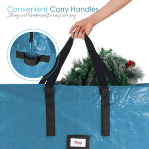 Christmas Tree Storage Bag Up to 9 FT Disassembled Tree Heavy Duty with Handles