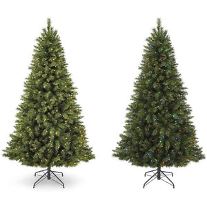 Christmas Tree With Lights 4/5/6/7ft Deluxe With USB LED Remote and Stand XMAS
