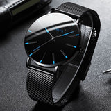 Geneva Luxury Minimalist Men's Watch - Full Steel Waterproof Relogio Masculino Wristwatch - BRANDNMART