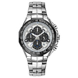Wwoor Luxury Sports Relogio Masculino Men's Watch - Full Steel Waterproof Chronograph Quartz Wristwatch - BRANDNMART